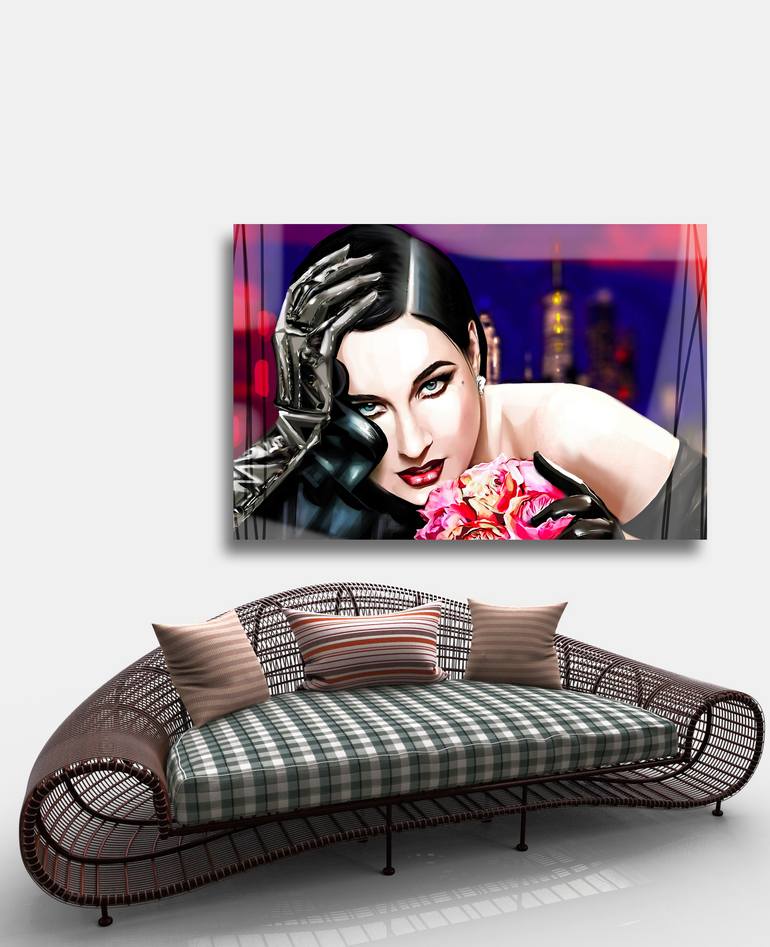 Original Art Deco Pop Culture/Celebrity Mixed Media by Ira Tsantekidou