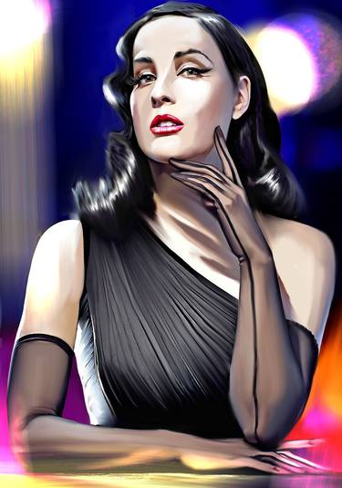 Original Art Deco Pop Culture/Celebrity Mixed Media by Ira Tsantekidou