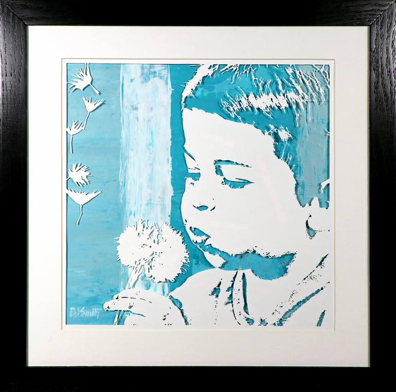 Original Fine Art Children Painting by BJ Smith