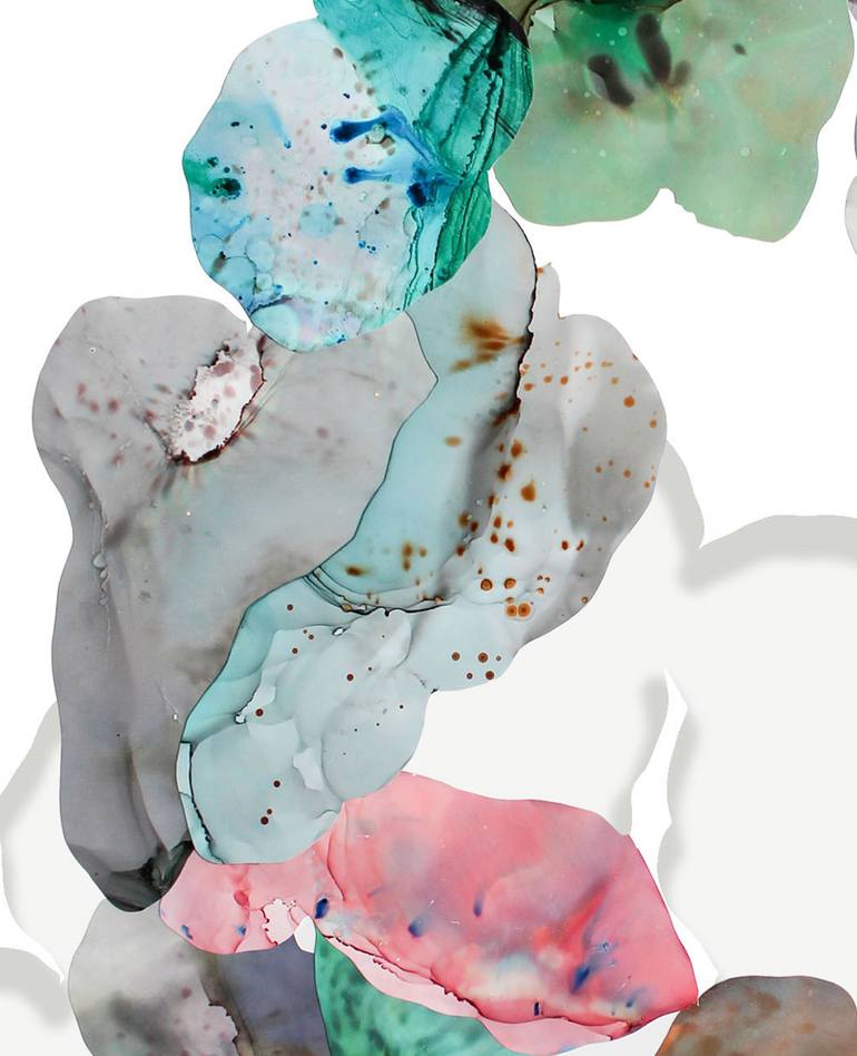 Original Abstract Nature Mixed Media by Ariadna Dane