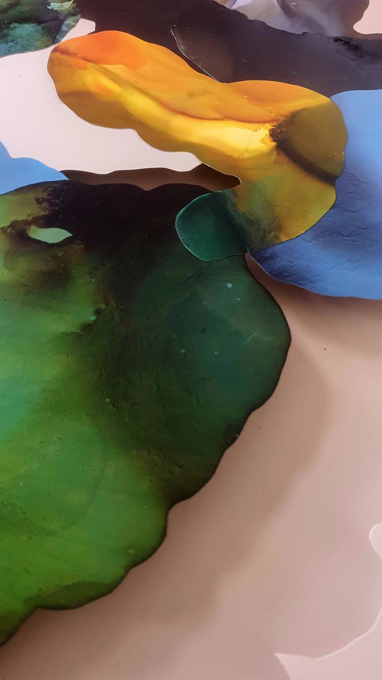 Original Abstract Expressionism Abstract Mixed Media by Ariadna Dane