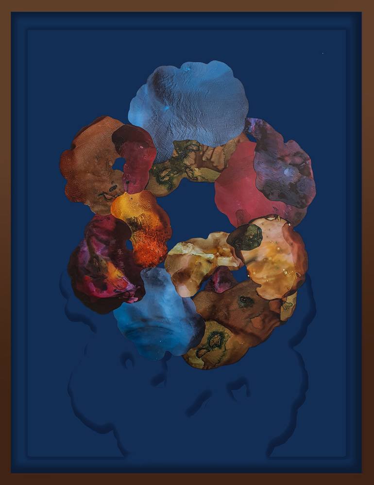 Original Abstract Expressionism Abstract Mixed Media by Ariadna Dane