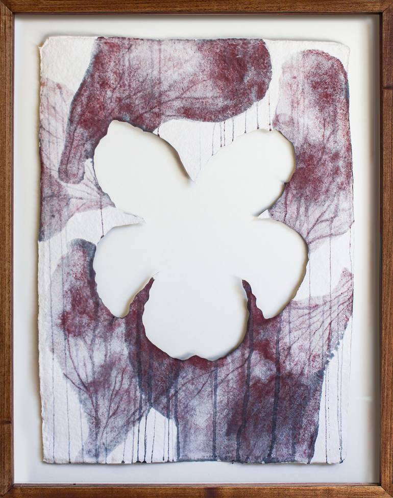 Original Abstract Botanic Painting by Ariadna Dane