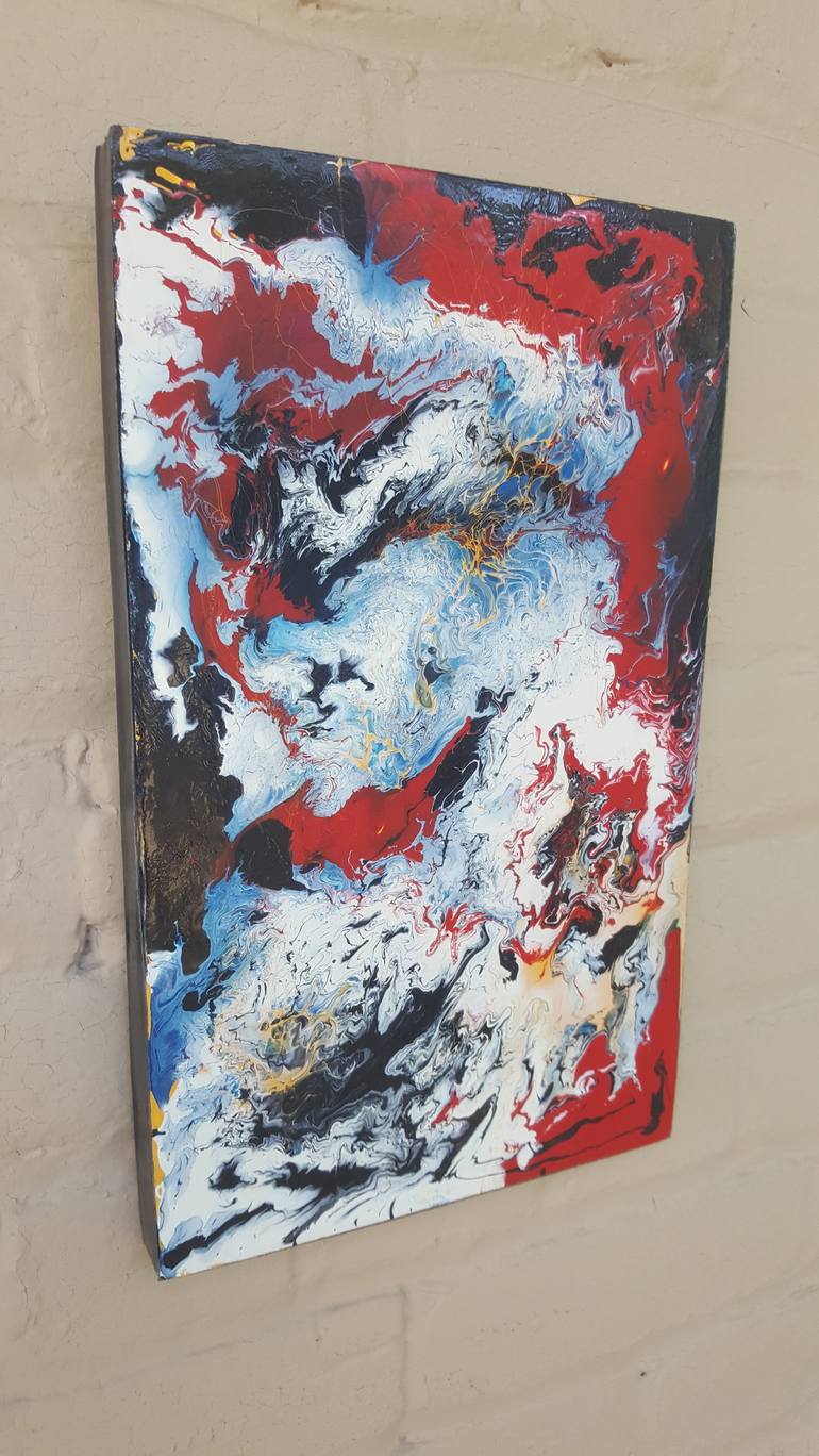 Original Abstract Expressionism Abstract Painting by Sien-Sébastien Bouchard