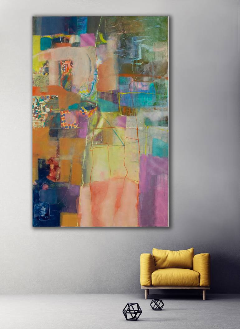 Original Art Deco Abstract Painting by Viktoria Aksenova