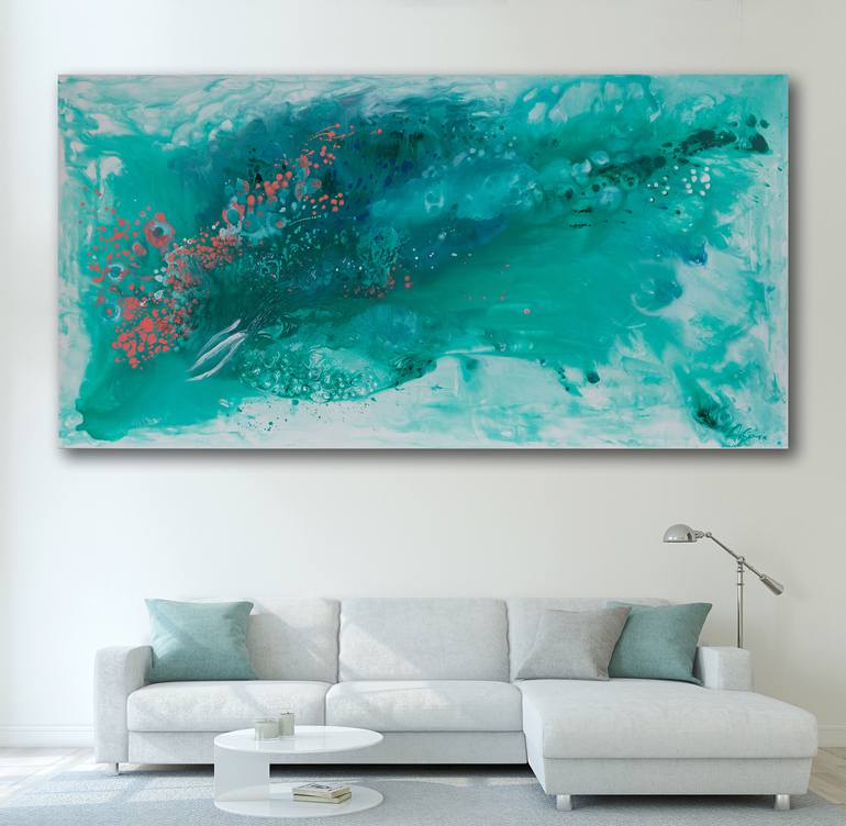 Original Abstract Expressionism Abstract Painting by Viktoria Aksenova