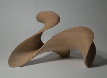 Abstract Wood Sculpture - Parallel Forces No.7 - 2020 - Japanese