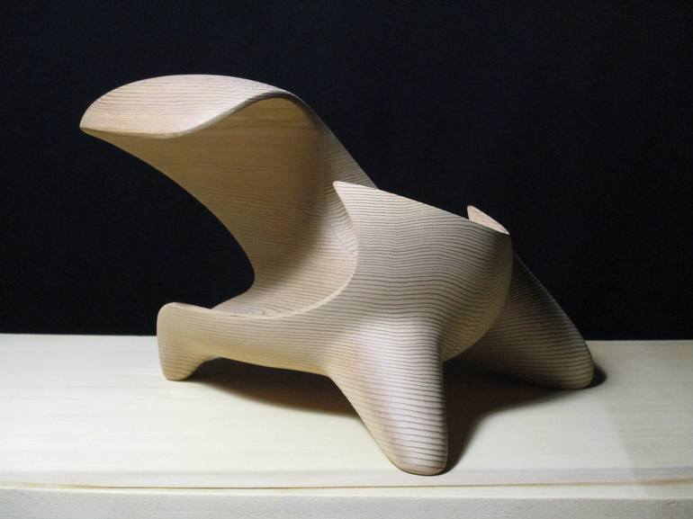 Original Abstract Expressionism Abstract Sculpture by Mike Sasaki
