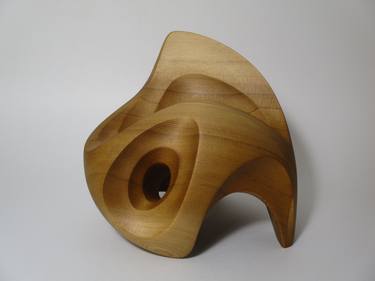 Abstract Wood Sculpture - Permeable Existence No. 1 - Western Red Cedar, Wax thumb