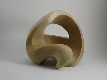 Abstract Wood Sculpture - Silent Motion No.1 - 2019 - Western Red Cedar thumb