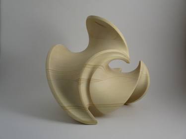 Abstract Wood Sculpture - Form And Formless No. 8 - Yellow Cedar thumb