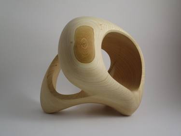 Saatchi Art Artist Mike Sasaki; Sculpture, “Abstract Wood Sculpture - The Opening of Space No.1 - 2020 - Port Orford Cedar - Concave, Contemporary, Original, Dynamic, Smooth, Open” #art