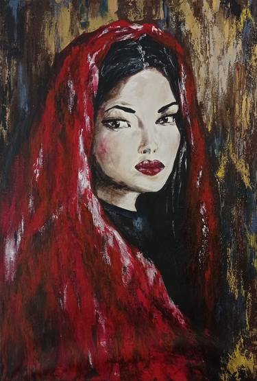 Print of Portraiture Women Paintings by Valeriia Sergeieva