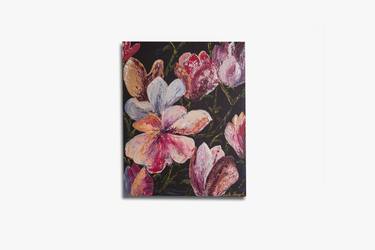 Original Abstract Floral Paintings by Valeriia Sergeieva