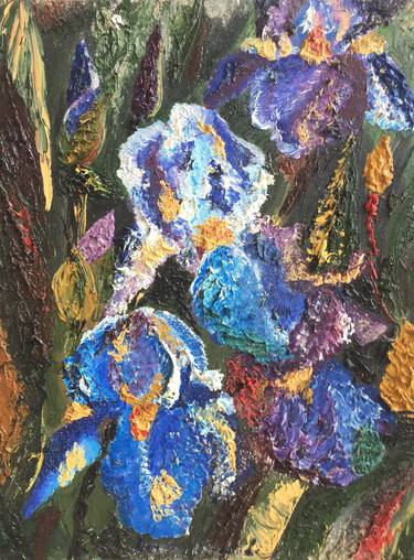 Original Expressionism Floral Paintings by Valeriia Sergeieva