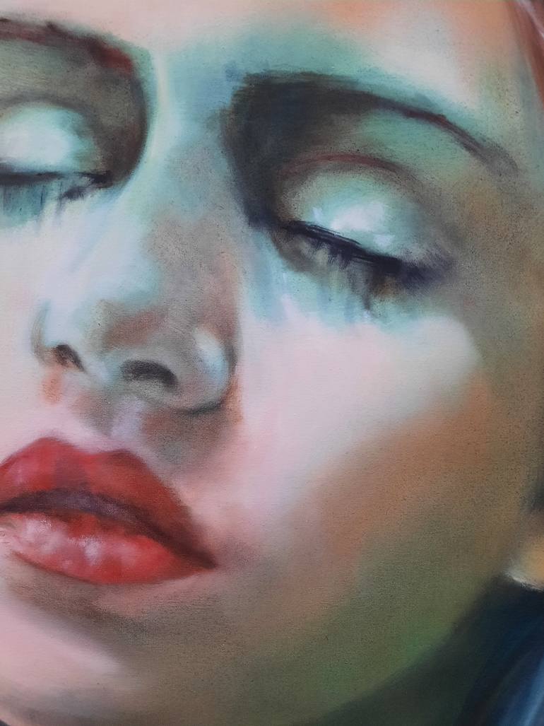 Original Expressionism People Painting by Gudrun Eleonore Siegmund