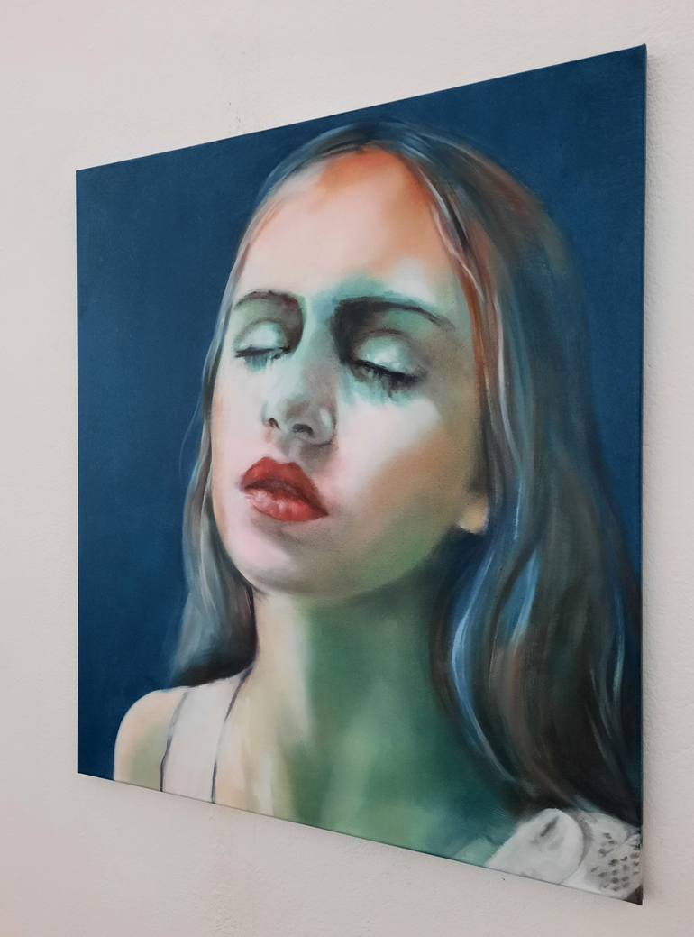 Original Expressionism People Painting by Gudrun Eleonore Siegmund