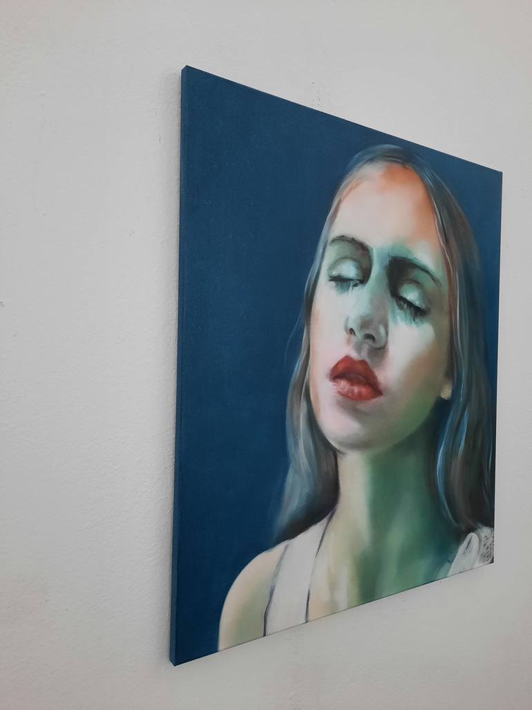 Original Expressionism People Painting by Gudrun Eleonore Siegmund