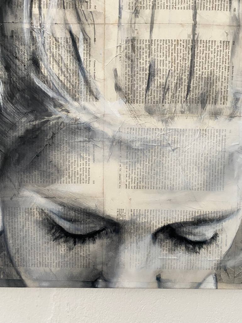 Original Figurative People Painting by Gudrun Eleonore Siegmund