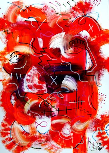 Original Abstract Expressionism Pop Culture/Celebrity Paintings by CONRAD BLOEMERS