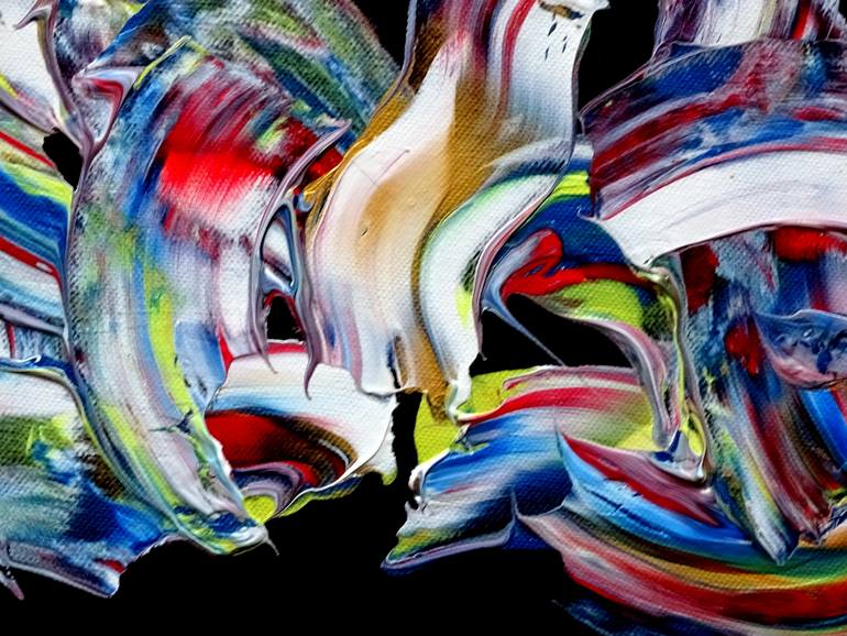 Original Abstract Expressionism Sports Painting by C B