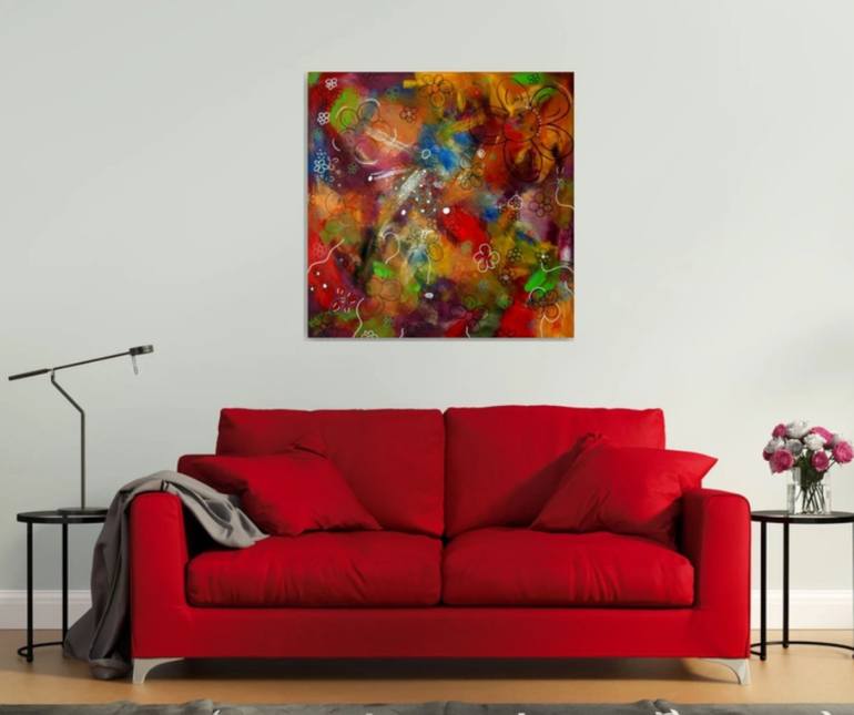 Original Abstract Expressionism Abstract Painting by CONRAD BLOEMERS