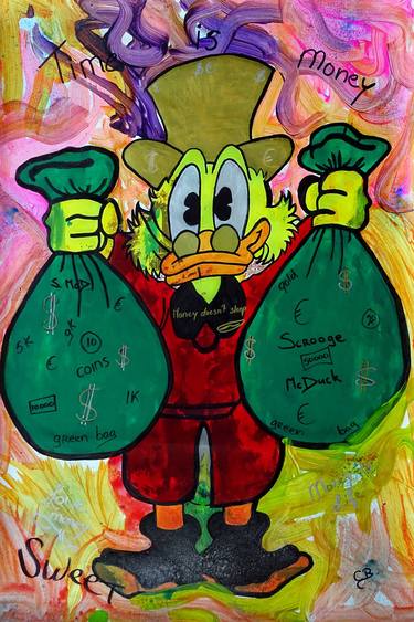 Original Pop Art Cartoon Mixed Media by CONRAD BLOEMERS