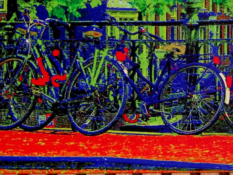 Original Contemporary Cities Mixed Media by C B