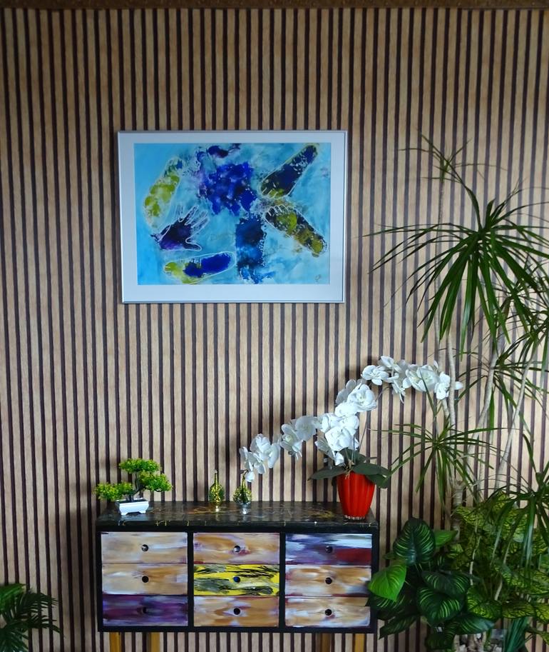 Original Abstract Expressionism Erotic Painting by C B