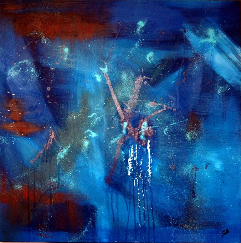 Original Abstract Expressionism Abstract Painting by C B