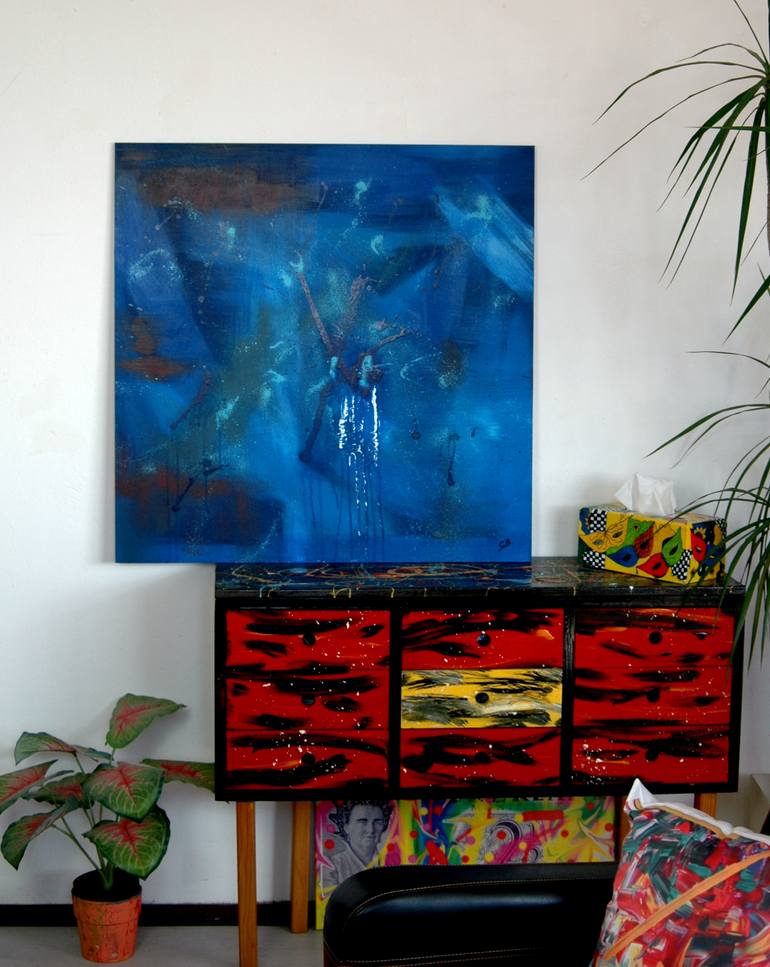 Original Abstract Expressionism Abstract Painting by C B
