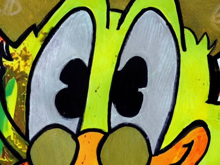 Original Abstract Expressionism Cartoon Mixed Media by C B