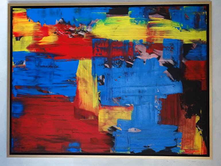 Original Abstract Expressionism Landscape Painting by C B