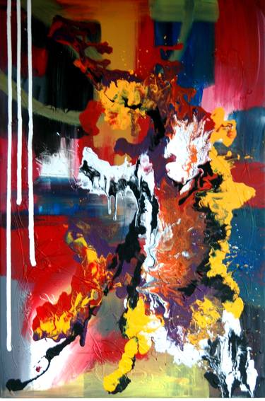 Original Abstract Expressionism Abstract Paintings by CONRAD BLOEMERS