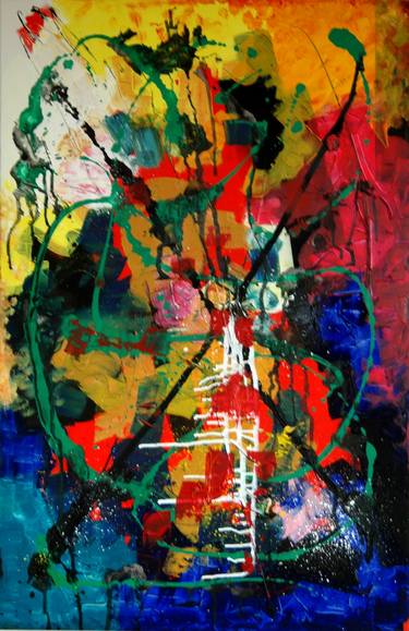 Original Abstract Expressionism Abstract Paintings by CONRAD BLOEMERS