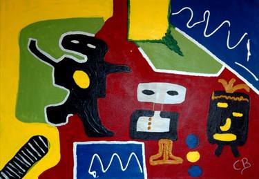 Original Abstract Popular culture Paintings by CONRAD BLOEMERS