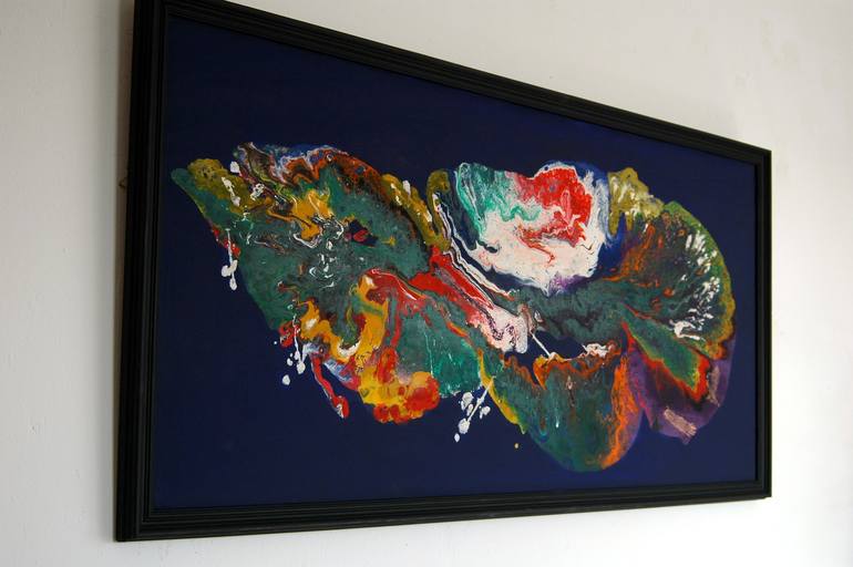 Original Abstract Expressionism Abstract Painting by CONRAD BLOEMERS