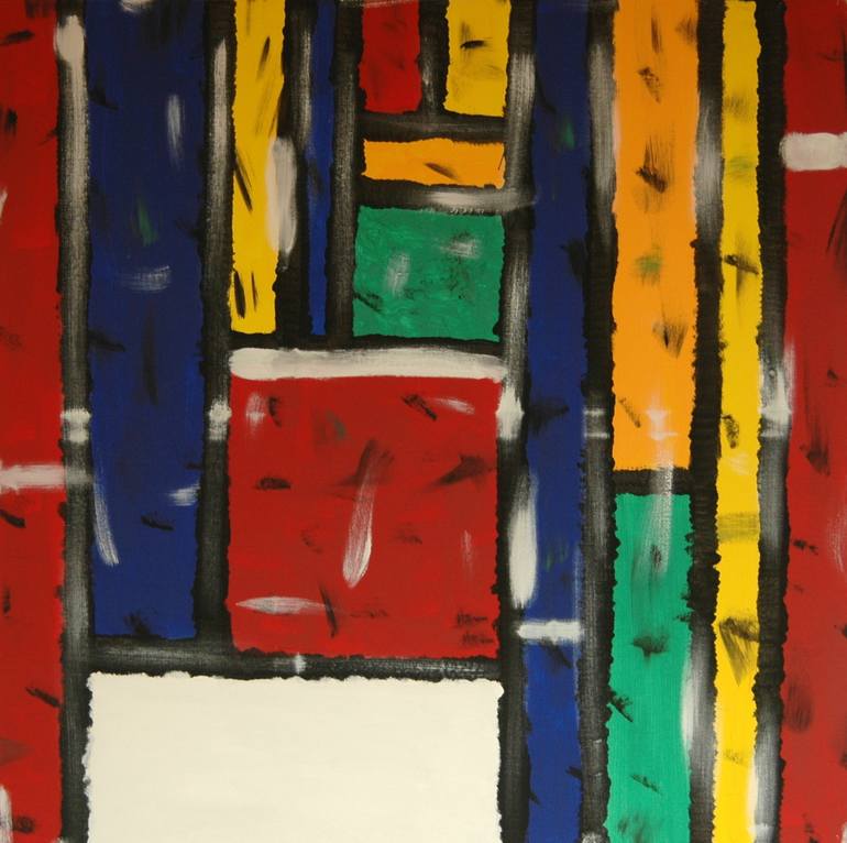 Original Abstract Painting by CONRAD BLOEMERS