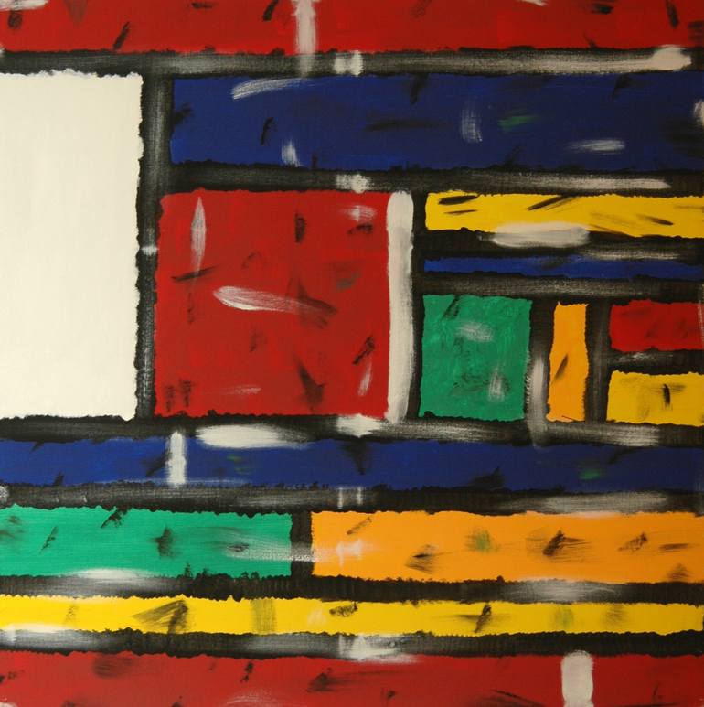 Original Abstract Painting by CONRAD BLOEMERS