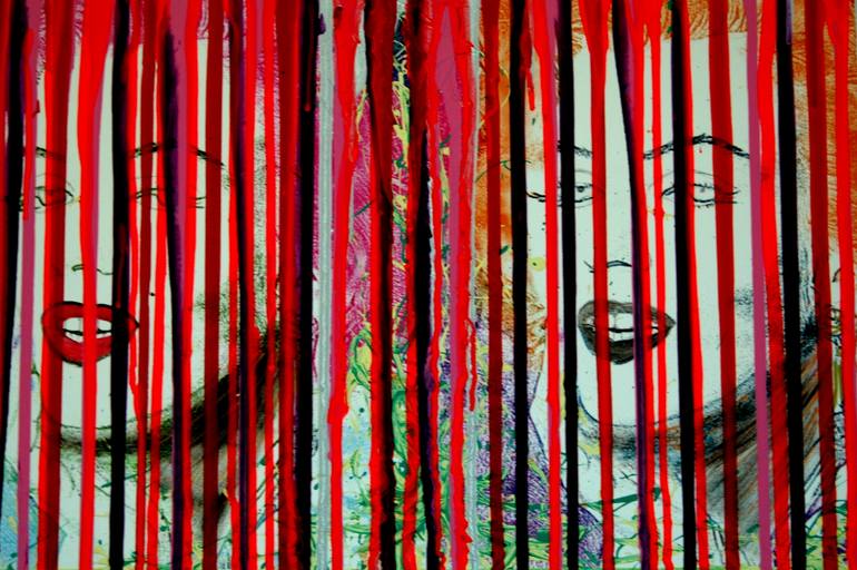 Original Abstract Expressionism Pop Culture/Celebrity Mixed Media by C B