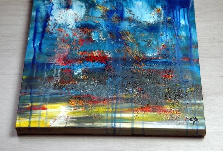 Original Abstract Expressionism Landscape Mixed Media by CONRAD BLOEMERS