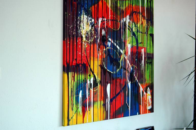Original Abstract Expressionism Abstract Painting by C B