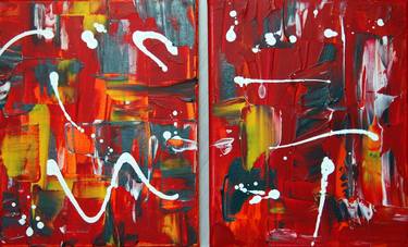 Original Abstract Expressionism Abstract Paintings by CONRAD BLOEMERS