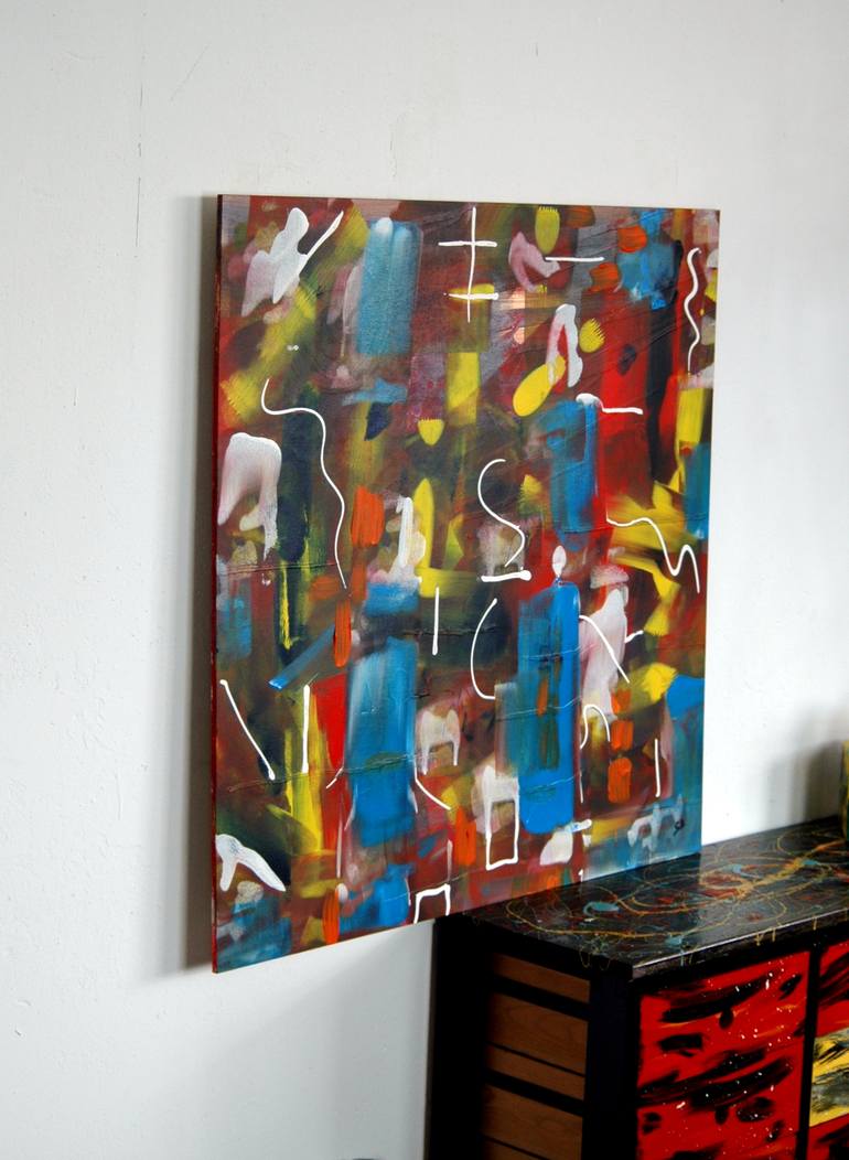 Original Abstract Painting by CONRAD BLOEMERS