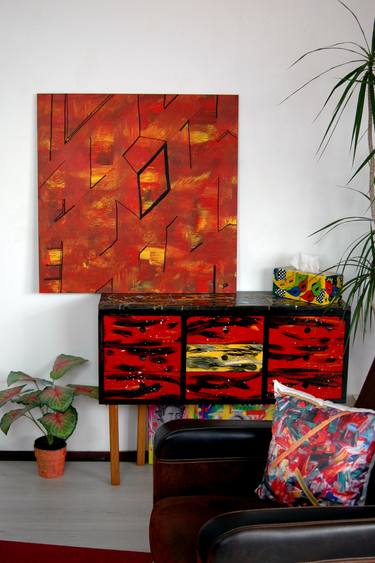 Original Modern Abstract Paintings by CONRAD BLOEMERS