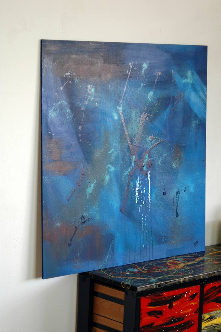 Original Abstract Expressionism Nature Painting by CONRAD BLOEMERS