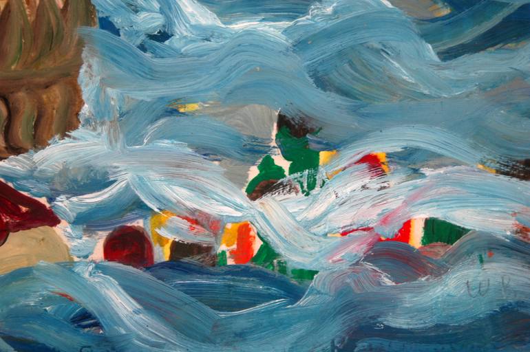 Original Expressionism Religion Painting by C B