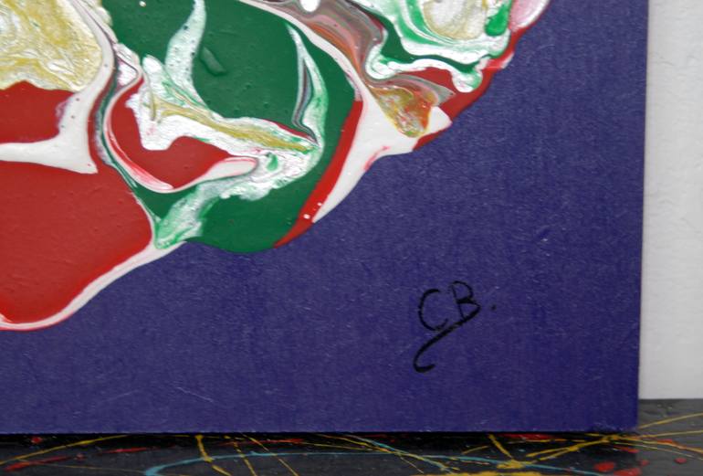 Original Abstract Expressionism Animal Painting by C B