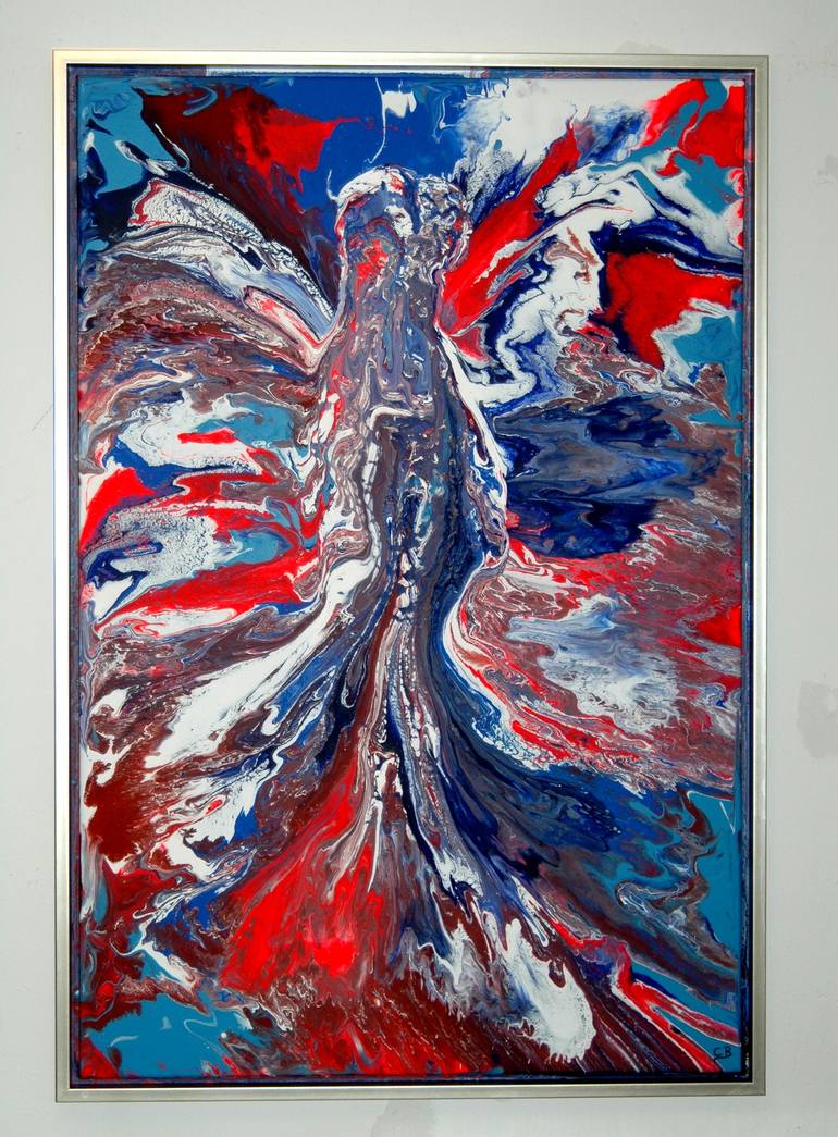 Original Abstract Expressionism Celebrity Painting by CONRAD BLOEMERS