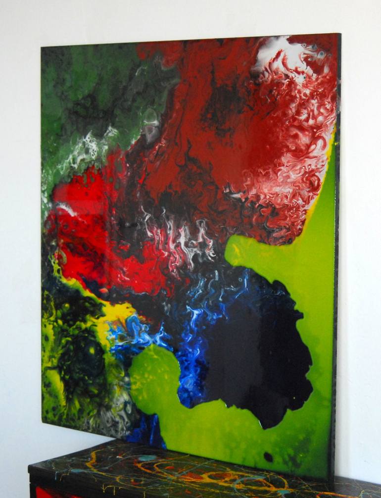 Original Modern Abstract Painting by CONRAD BLOEMERS